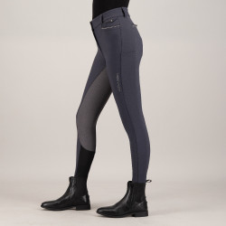 Pantalon d'équitation Euro-Star Arielle Snow FullGrip Magnet grey Gris