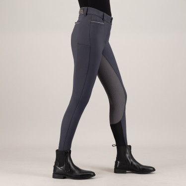 Pantalon d'équitation Euro-Star Arielle Snow FullGrip Magnet grey Gris