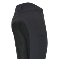 Pantalon d'équitation Easy Rider Queen Diamond Fond de peau Noir