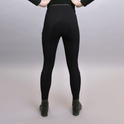 Pantalon d'équitation Easy Rider Queen Diamond Fond de peau Noir
