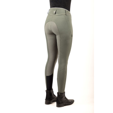 Pantalon d'équitation Euro-star Equitation Queen Diamond FullGrip été Gris castor