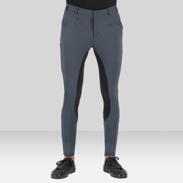 Pantalon d'équitation Euro-star Gabriel Grip Connect Full Gris magnet