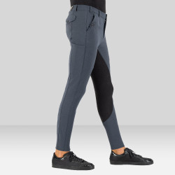 Pantalon d'équitation Euro-star Gabriel Grip Connect Full Gris magnet