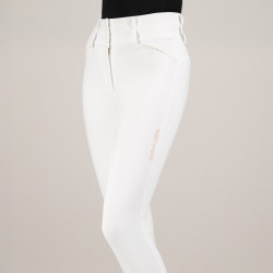 Pantalon d'équitation Euro-Star Aurelia Competition Grip Connect Full Blanc / rose gold Pantalon d'équitation Euro-Star Aurelia Competition Grip Connect Full Blanc / rose gold