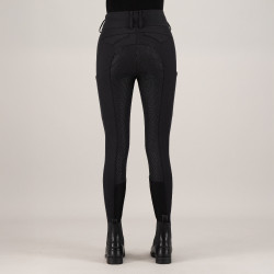 Pantalon d'équitation Euro-star Aurelia Diamond FullGrip Noir
