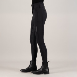 Pantalon d'équitation Euro-star Aurelia Diamond FullGrip Noir