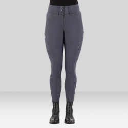 Pantalon d'équitation Euro-Star Aurelia Grip Connect Full Magnet Gris