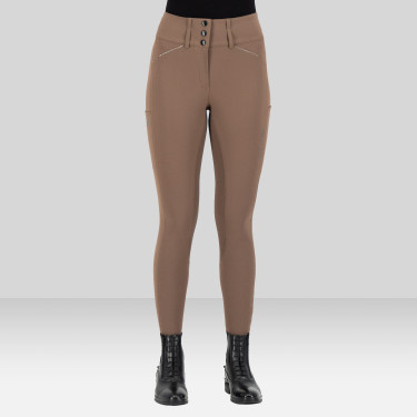 Pantalon d'équitation Euro-Star Aurelia Grip Connect Full Caramel Marron