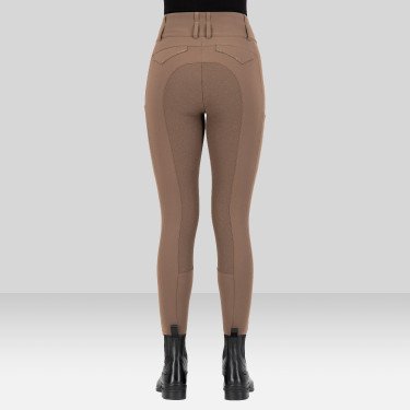 Pantalon d'équitation Euro-Star Aurelia Grip Connect Full Caramel Marron