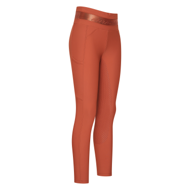 Legging d'équitation Euro-Star Impress FullGrip Cinna foncé Orange