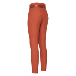 Legging d'équitation Euro-Star Impress FullGrip Cinna foncé Orange