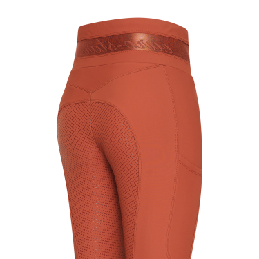 Legging d'équitation Euro-Star Impress FullGrip Cinna foncé Orange