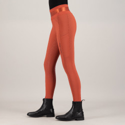 Legging d'équitation Euro-Star Impress FullGrip Cinna foncé Orange