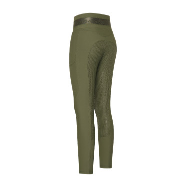 Legging d'équitation Euro-Star Impress FullGrip Olive Vert