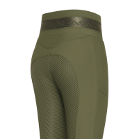 Legging d'équitation Euro-Star Impress FullGrip Olive Vert