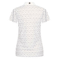 Polo en tech Imperial Riding Roxy AOP Blanc