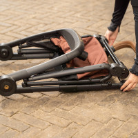 Chariot de selle pliable Imperial Riding Carry Light Marine / chocolat