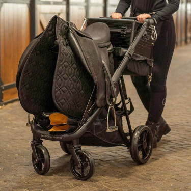 Opvouwbare zadelwagen Imperial Riding Carry Light Zwart Opvouwbare zadelwagen Imperial Riding Carry Light Zwart