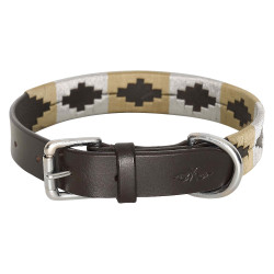 Collier du chien HV Polo Chaya Marron / caillou