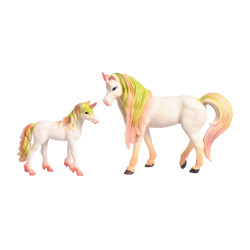 Jouets unicorn set Imperial Riding Magic Jaune néon / corail néon