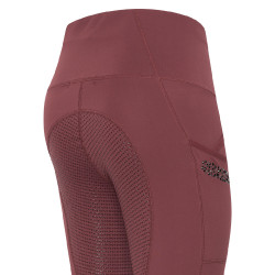 Euro-Star Breez Fashion FullGrip damesrijlegging Donkerrode wangen Roze