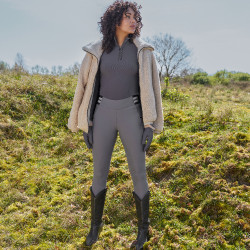 Legging d'équitation HV Polo Estrella FullGrip femme Gris zinc
