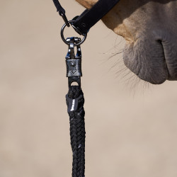 Longe d'attache Imperial Riding Deluxe anti panique Noir