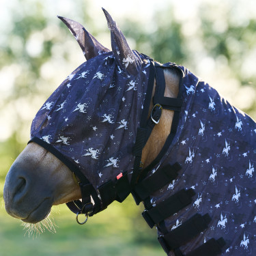 Vliegenmasker Imperial Riding Carly UV Grijze pixie dust AOP Motieven