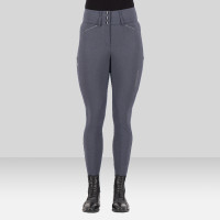 Pantalon d'équitation Euro-Star Aurelia Connect Grip genoux femme Magnet Gris