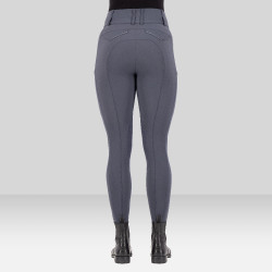 Pantalon d'équitation Euro-Star Aurelia Connect Grip genoux femme Magnet Gris