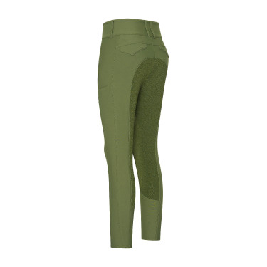Pantalon d'équitation Euro-Star Aurelia Therma Connect Full Grip femme Olive Vert