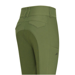 Pantalon d'équitation Euro-Star Aurelia Therma Connect Full Grip femme Olive Vert