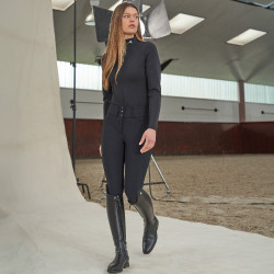 Pantalon d'équitation Euro-Star Aurelia Therma Connect Full Grip femme Noir Pantalon d'équitation Euro-Star Aurelia Therma Connect Full Grip femme Noir