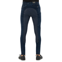 Pantalon d'équitation Euro-Star Camillo Denim FullGrip Marine Bleu marine Pantalon d'équitation Euro-Star Camillo Denim FullGrip Marine Bleu marine