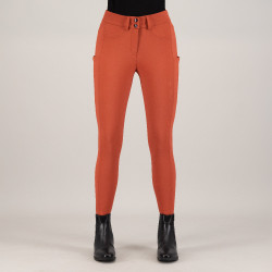Pantalon d'équitation Euro-Star Empress FullGrip Cinna foncé Orange