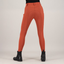 Pantalon d'équitation Euro-Star Empress FullGrip Cinna foncé Orange