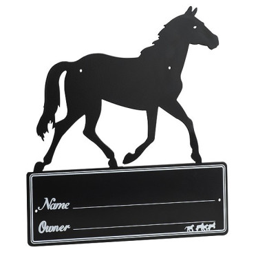 Boxplaat Silhouet van paard Boxplaat Silhouet van paard