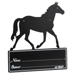 Plaque de box Silhouette de cheval Plaque de box Silhouette de cheval