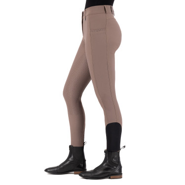 Pantalon d'équitation HV Polo Miranda FullGrip Hiver femme Fer Beige