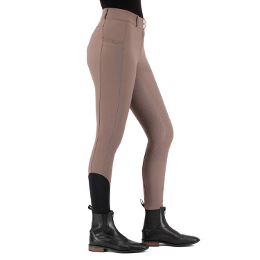 Pantalon d'équitation HV Polo Miranda FullGrip Hiver femme Fer Beige