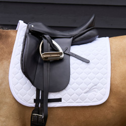 Tapis de selle Euro-Star Coco dressage Blanc