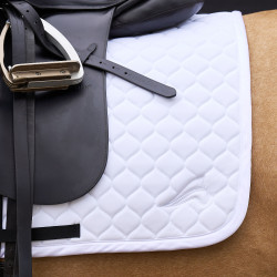Tapis de selle Euro-Star Coco dressage Blanc