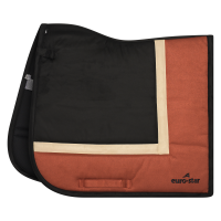 Tapis de selle Euro-Star Simi Leath Striped dressage Cinna foncé