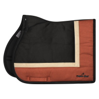 Tapis de selle Euro-Star Simi Leath Striped GP Cinna foncé