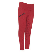 Legging d'équitation Euro-Star Dietse Performance FullGrip enfant Amarena Rouge