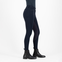 Pantalon d'équitation Euro-Star Arielle Connect FullGrip femme Night Bleu