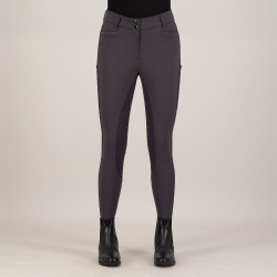 Pantalon d'équitation Euro-Star Arielle Connect FullGrip femme Gris magnet