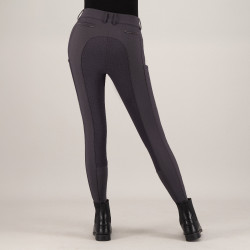 Pantalon d'équitation Euro-Star Arielle Connect FullGrip femme Gris magnet