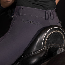 Euro-Star Arielle Connect FullGrip damesrijbroek Grijs magneet
