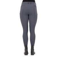 Pantalon d'équitation Euro-Star Arielle Connect grip genoux femme Gris mélange